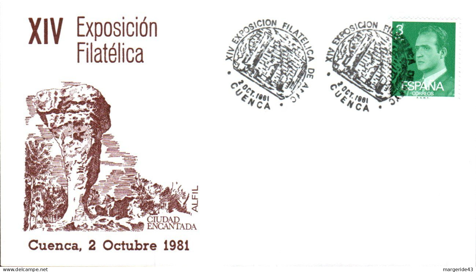 ESPAGNE EXPOSITION PHILATELIQUE DE CUENCA 1981 - Philatelic Exhibitions