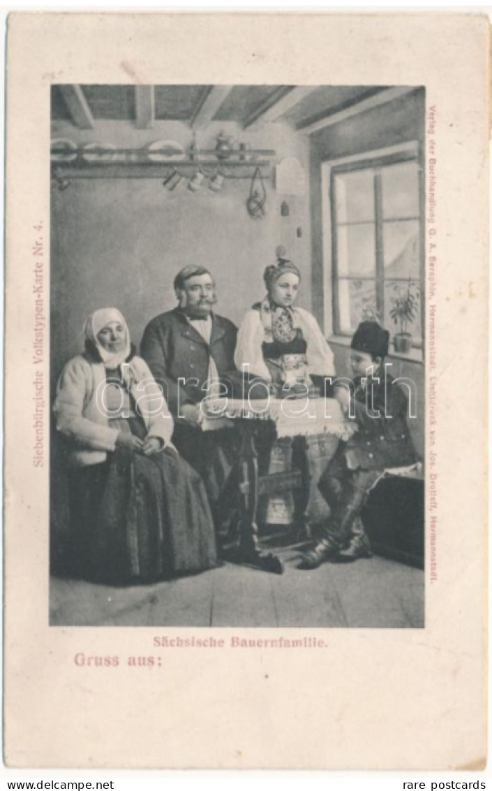 Sibiu 1917 - Sächsische Bauernfamilie - Romania