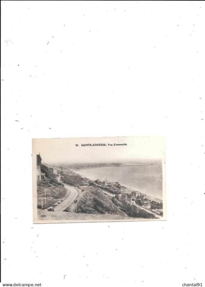 CARTE POSTALE 76 SAINTE ADRESSE VUE D'ENSEMBLE VOYAGEE - Sainte Adresse