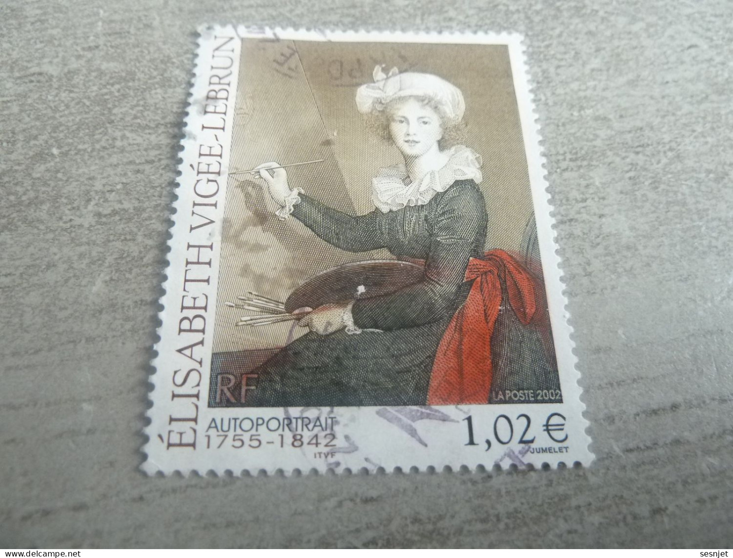 Elisabeth Vigée-Lebrun (1755-1842) Autoportrait - 1.02 € - Yt 3526 - Multicolore - Oblitéré - Année 2002 - - Used Stamps