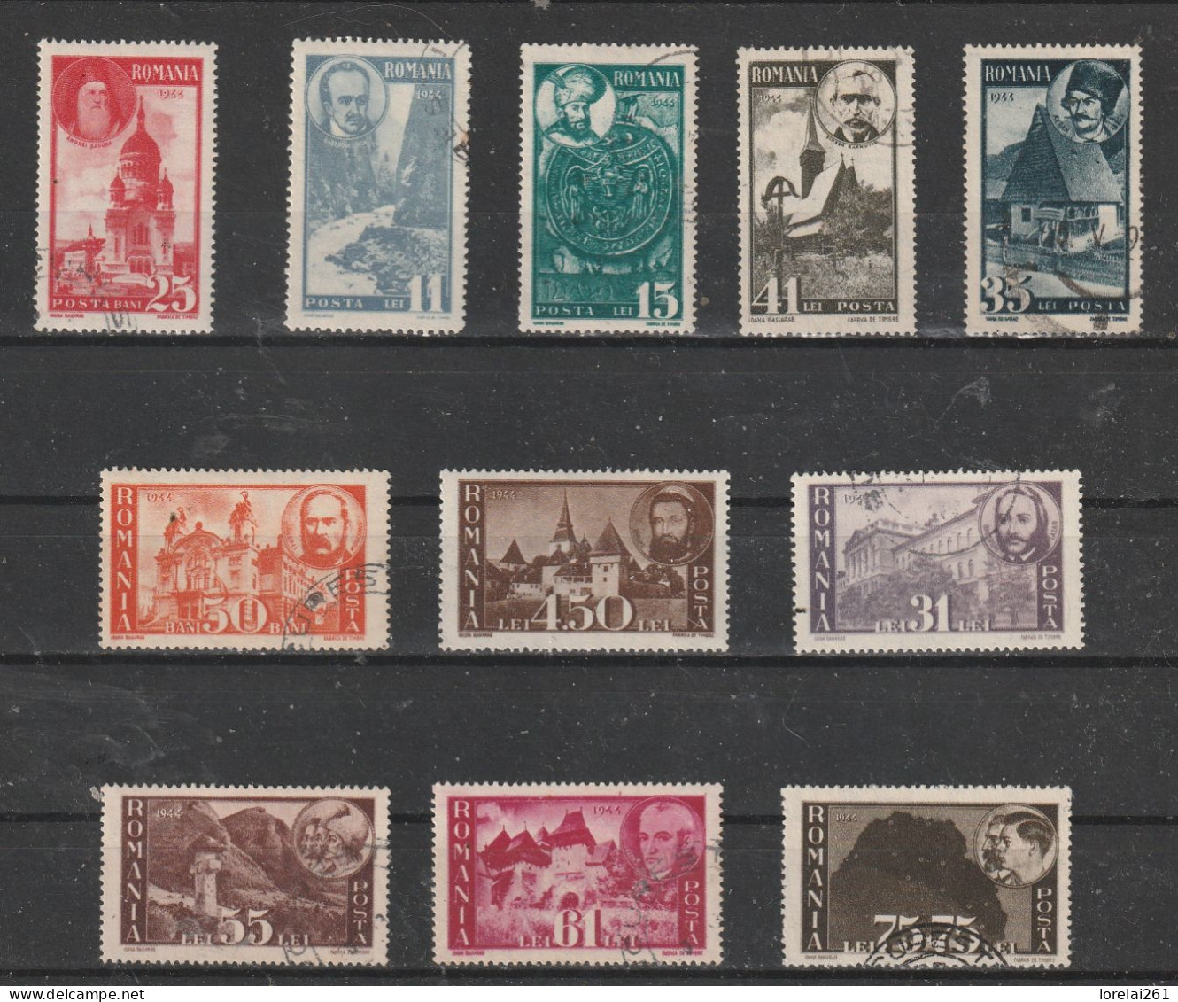 1945 - Transylvanie Mi No 836/846 - Gebraucht