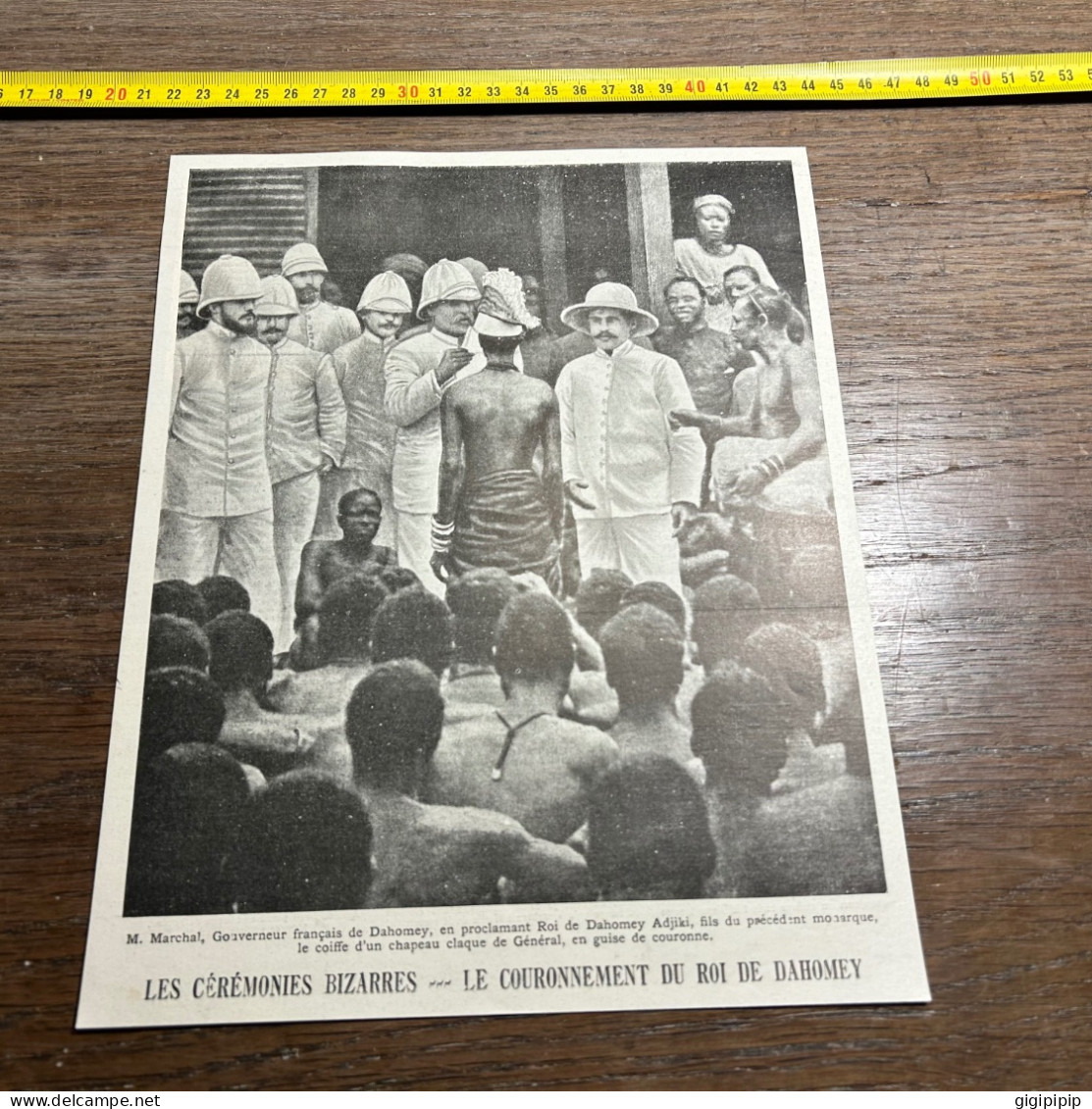 1908 PATI COURONNEMENT DU ROI DE Dahomey Adjiki - Colecciones