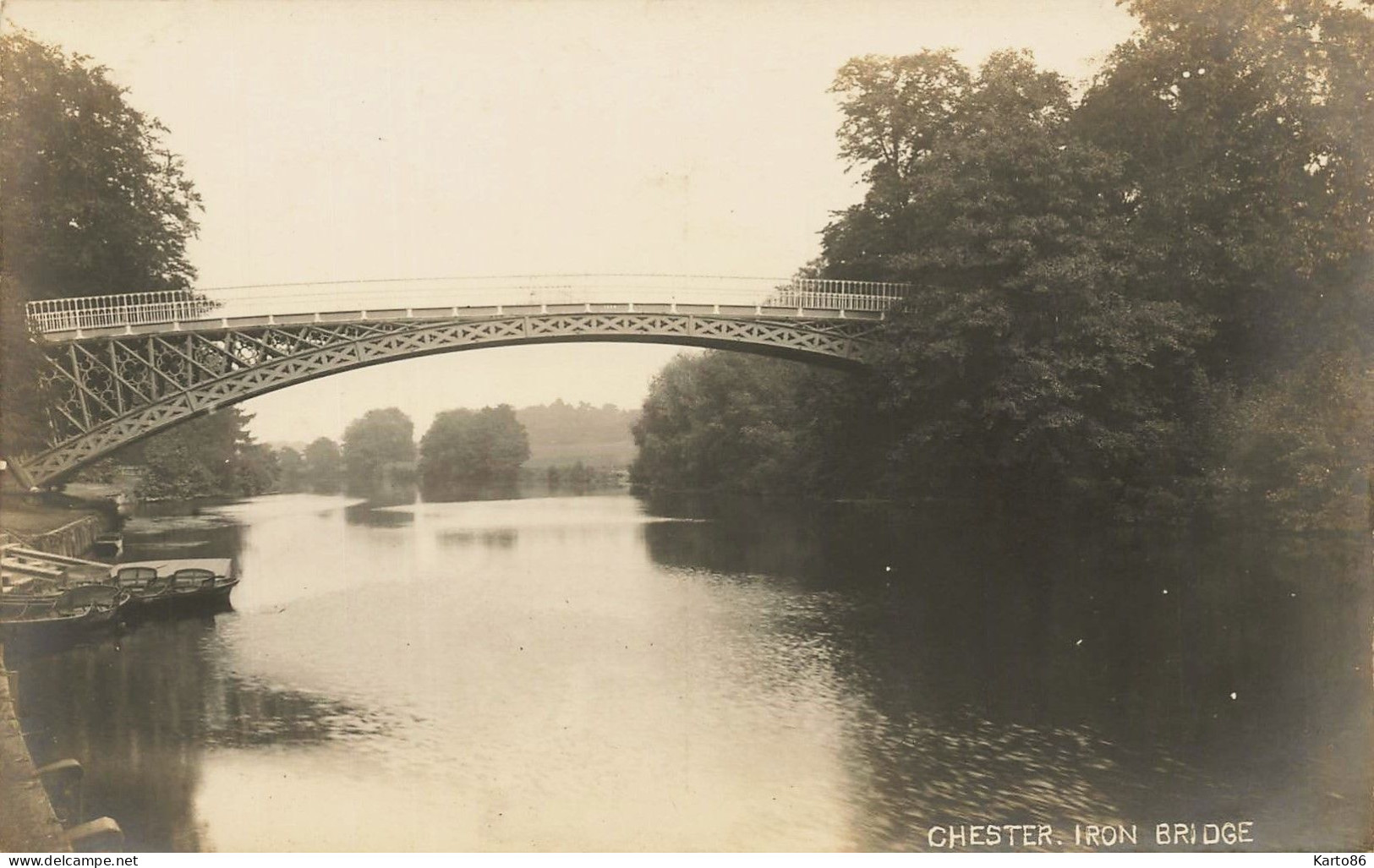Chester , Cheshire * Carte Photo * Iron Bridge * Uk - Chester