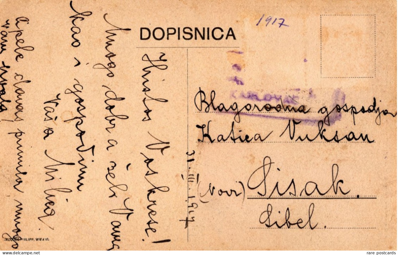 Donji Lapac 1917 - Srpska Pravoslavna Crkva - Croatia