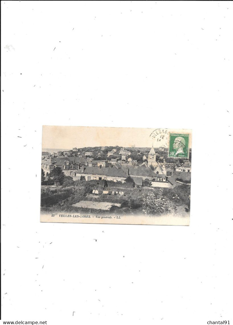 CARTE POSTALE 76 VEULES LES ROSES VUE GENERALE VOYAGEE - Veules Les Roses