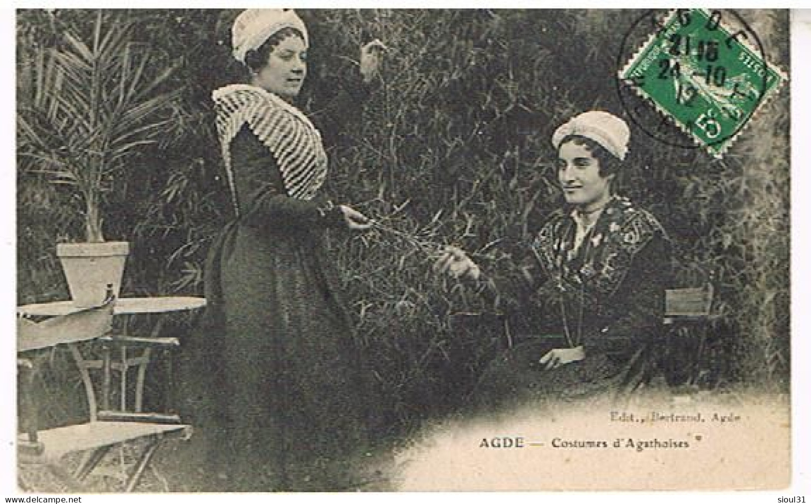 34      AGDE COSTUMES D AGATHOISE  1912 - Agde