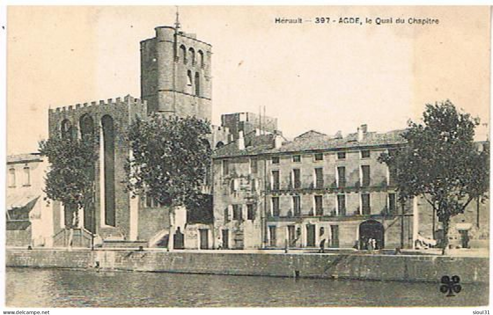 34      AGDE LE QUAI DU CHAPITRE - Agde