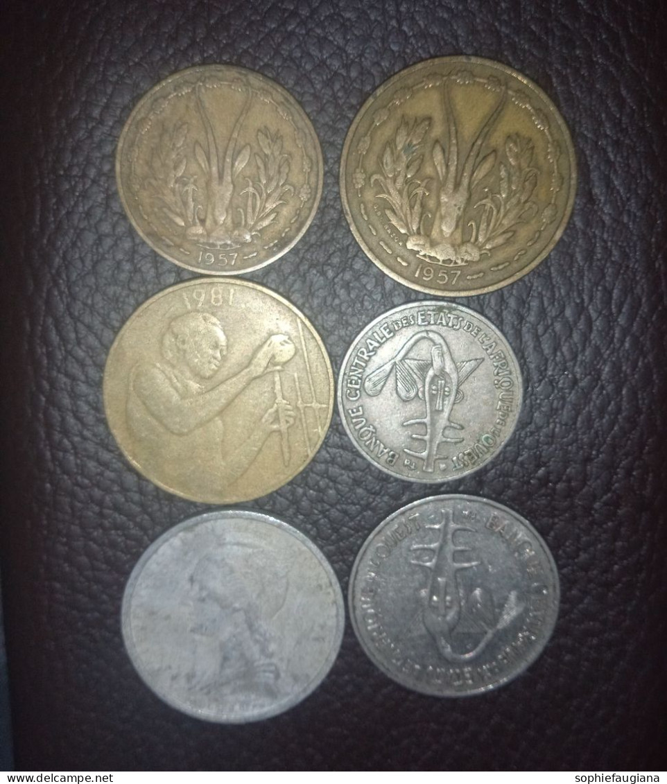 Lot De 6 Monnaies Afrique - Andere - Afrika