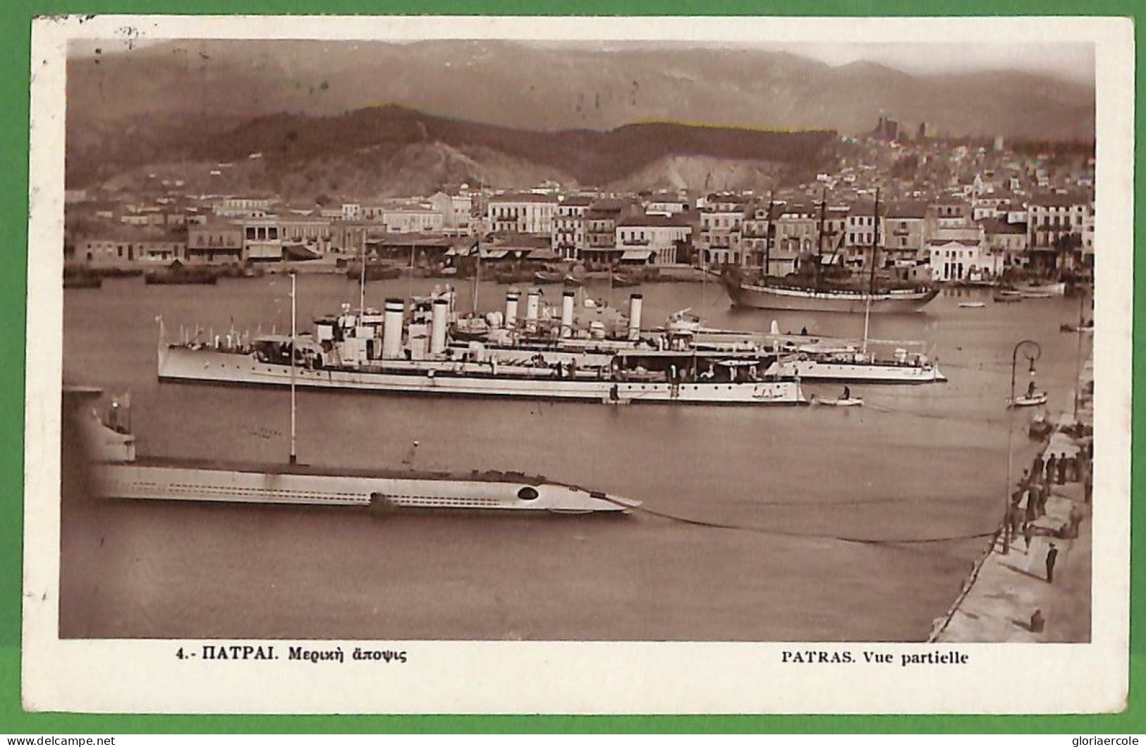 Ad0918 - GREECE - Postal History -  POSTCARD Patras To ITALY 1930 - Storia Postale