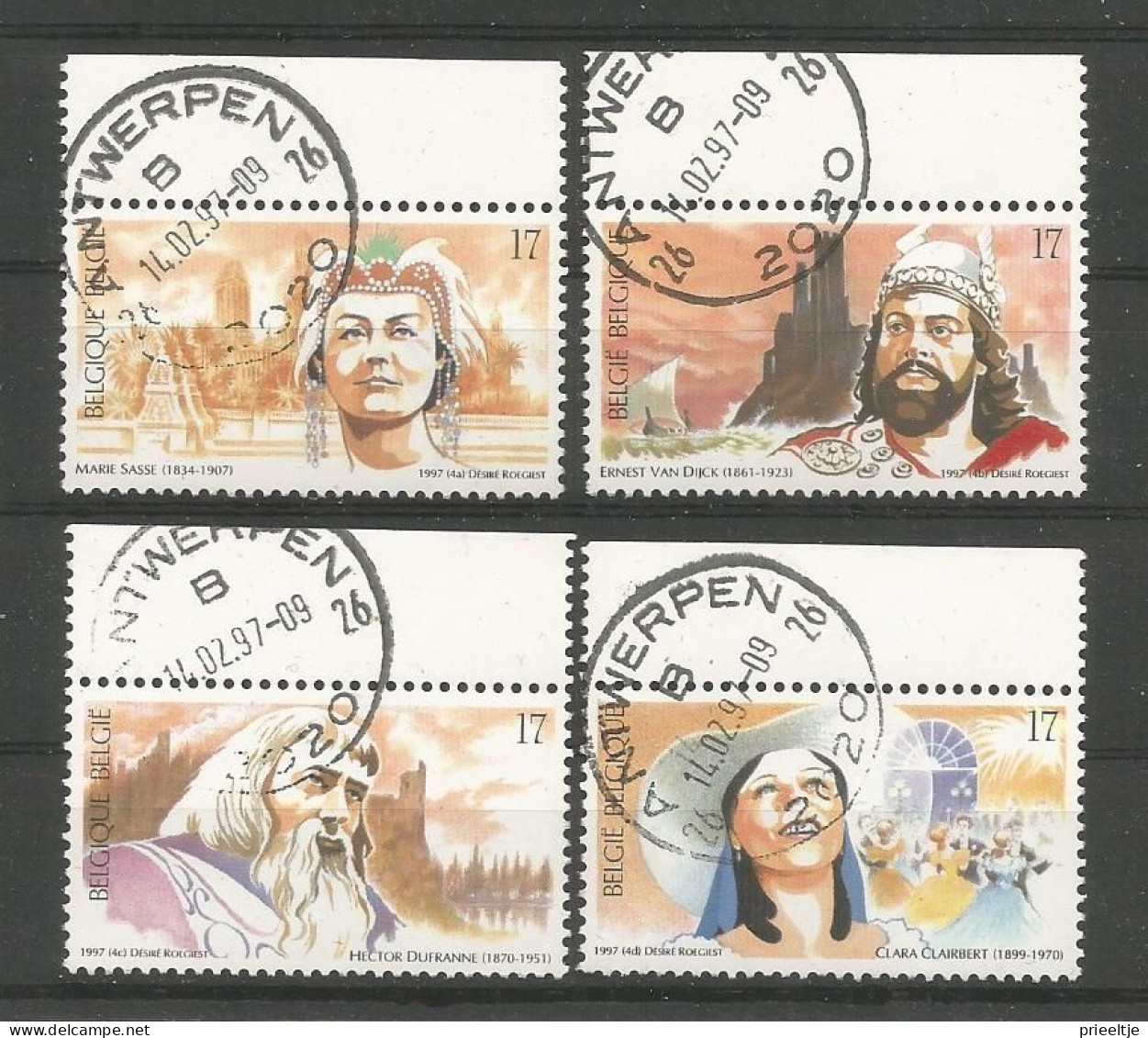 Belgie 1997 Opera OCB 2686/2689 (0) - Usati