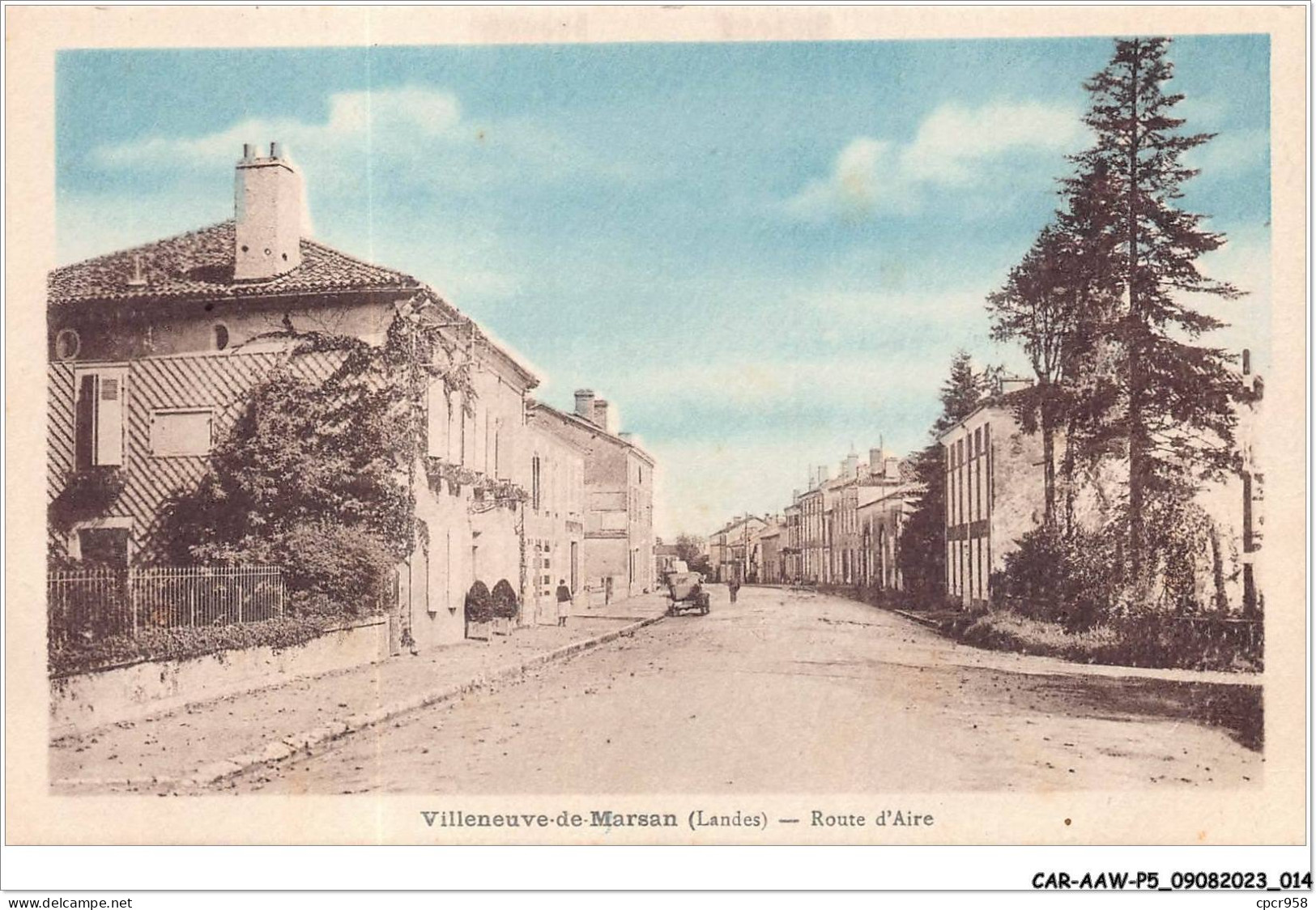 CAR-AAWP5-40-0338 - VILLENEUVE-DE-MARSAN - Route D'aire - Villeneuve De Marsan