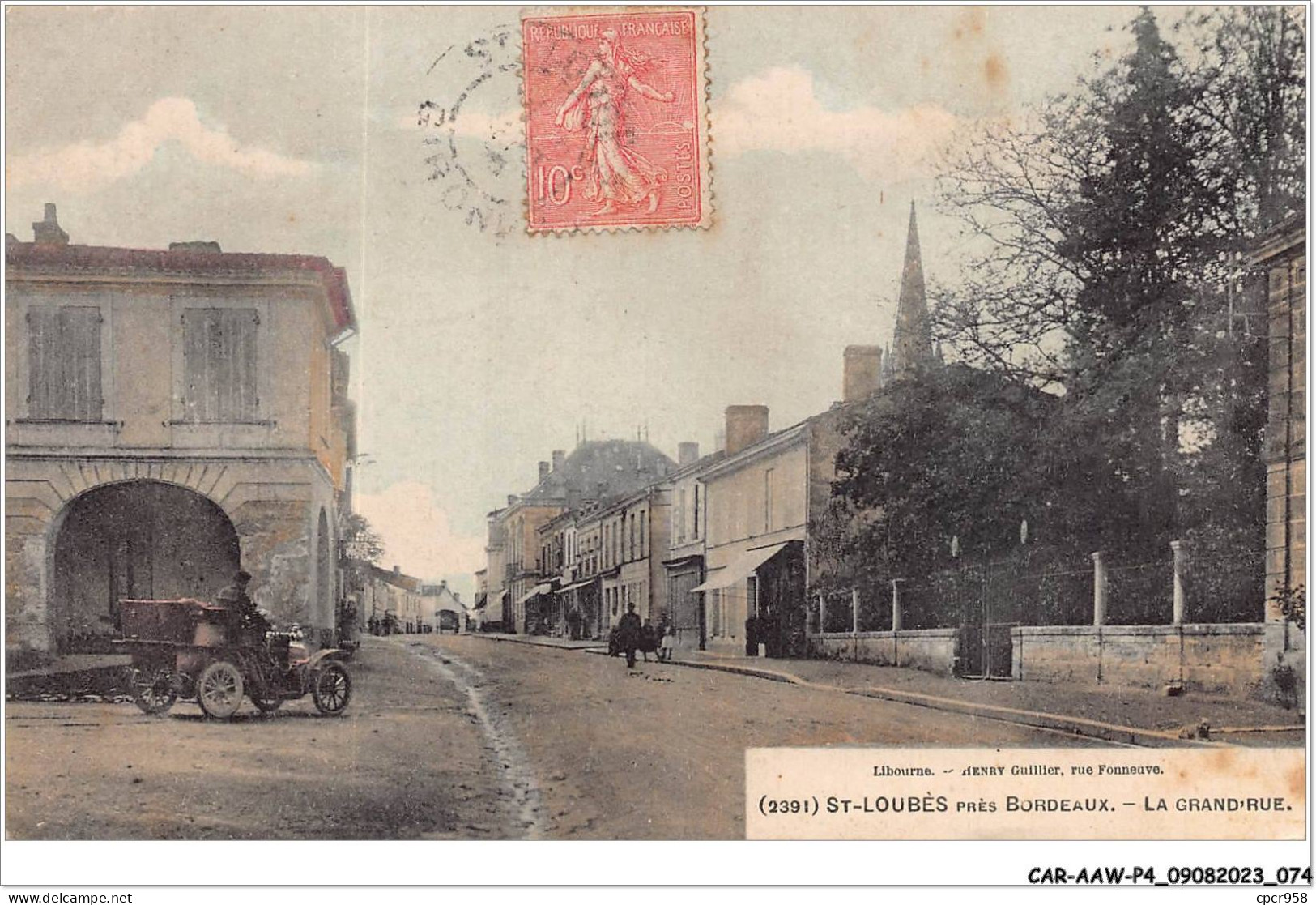 CAR-AAWP4-33-0292 - ST-LOUBES PRES BORDEAUX - La Grande Rue - Bordeaux