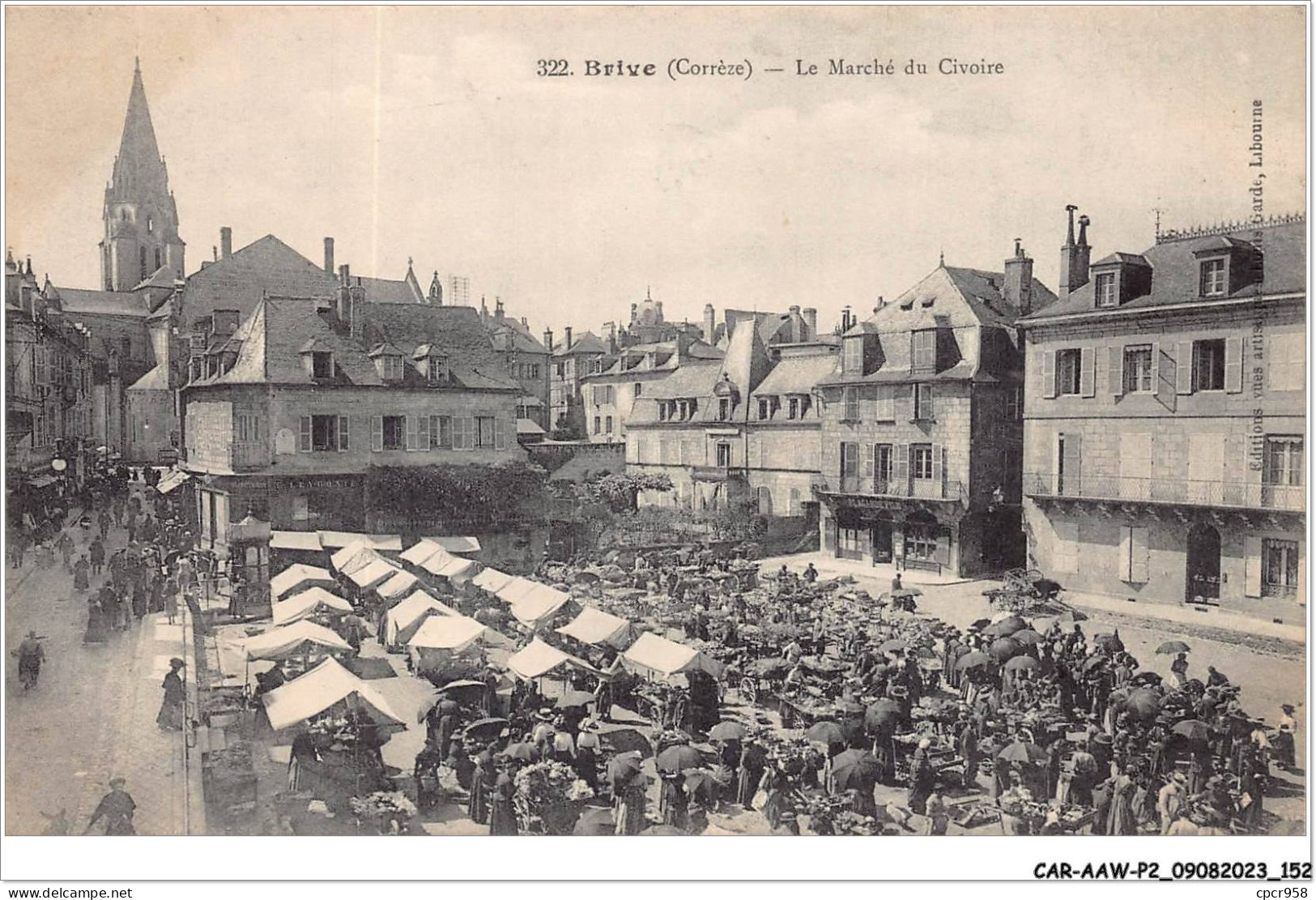 CAR-AAWP2-19-0155 - BRIVE - Le Marché Du Civoire - Brive La Gaillarde