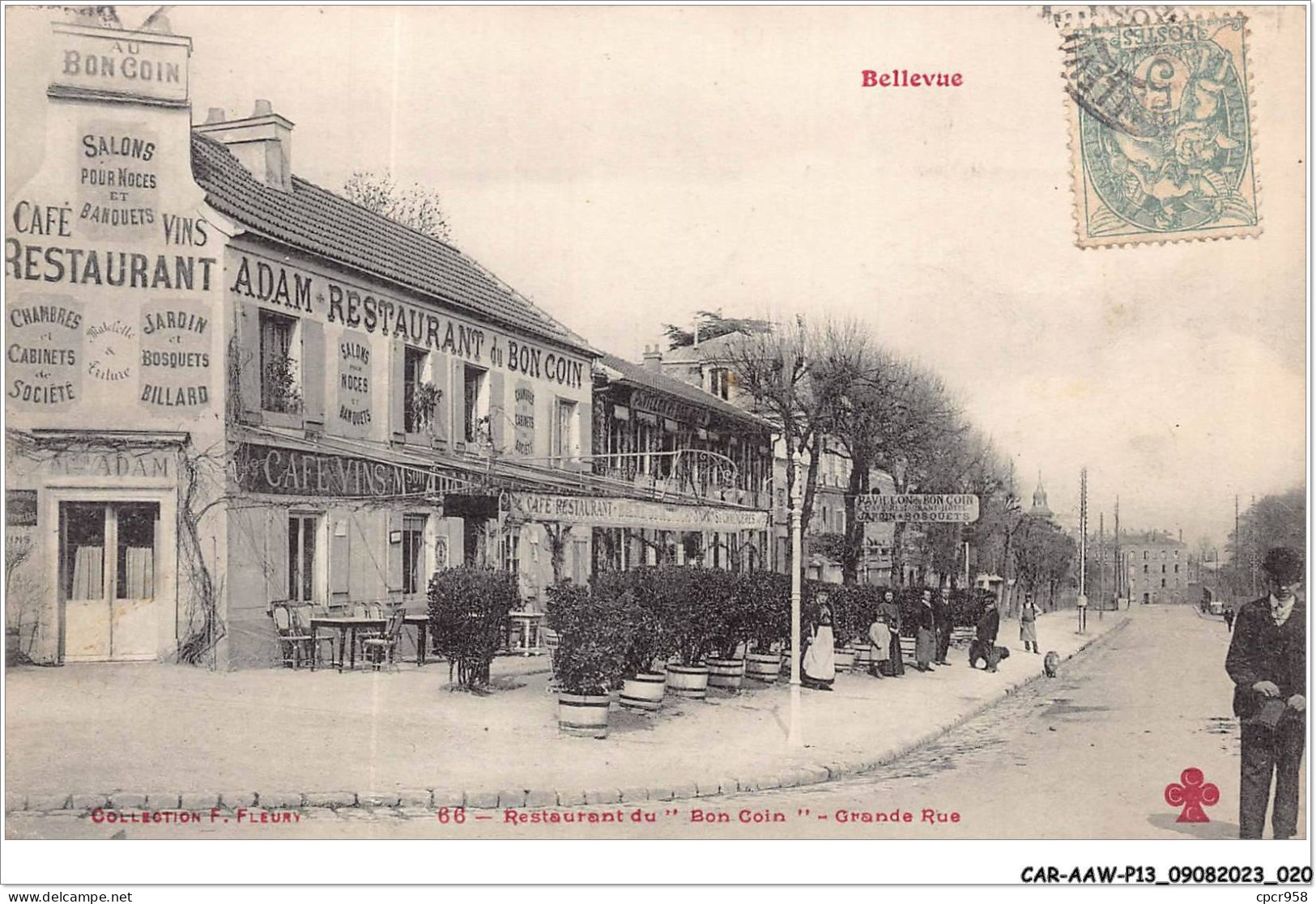 CAR-AAWP13-92-1000 - BELLEVUE - Restaurant Du Bon Coin - Grande Rue - Meudon