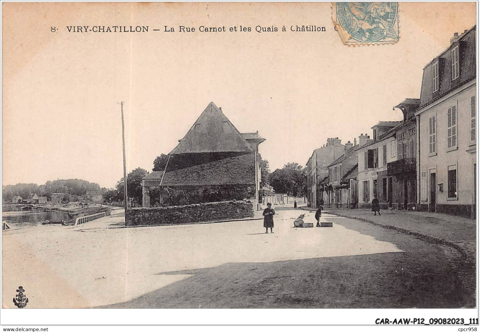 CAR-AAWP12-91-0974 - VIRY-CHATILLON - La Rue Carnot Et Les Quais à Châtillon - Viry-Châtillon