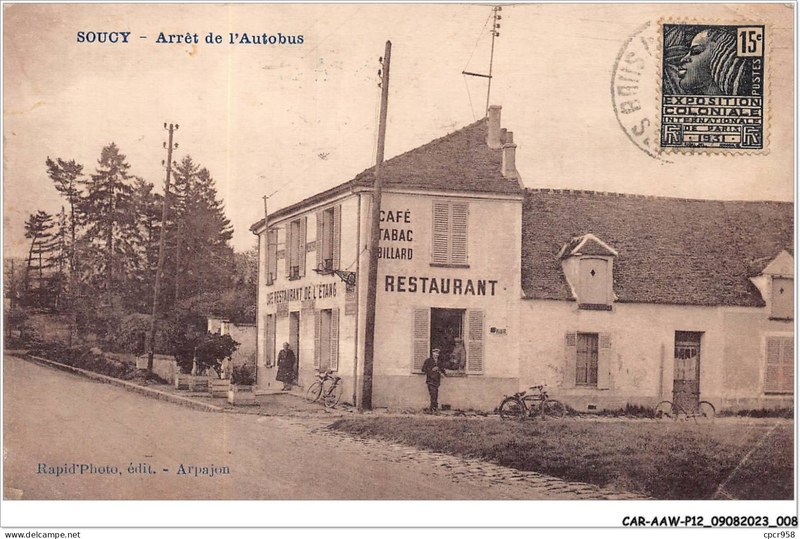 CAR-AAWP12-89-0922 - SOUCY - Arrêt De L'autobus - Soucy