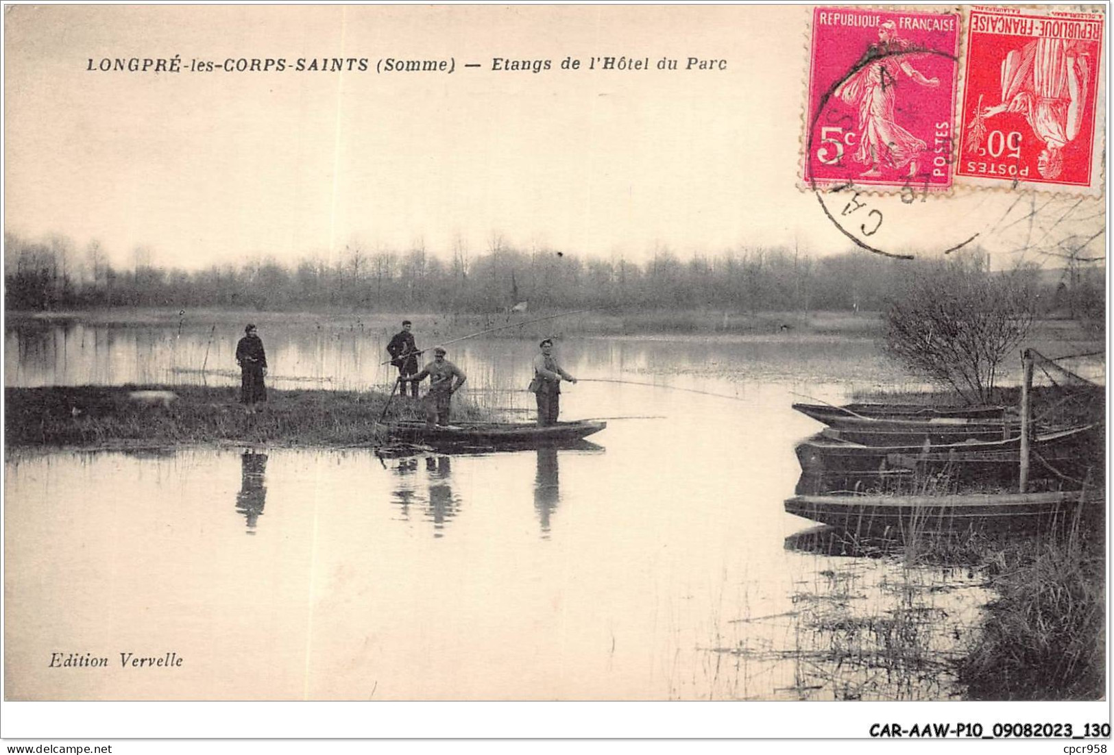 CAR-AAWP10-80-0818 - LONGPRE-LES-CORPS-SAINTS - Etangs De L'hôtel Du Parc - Abbeville