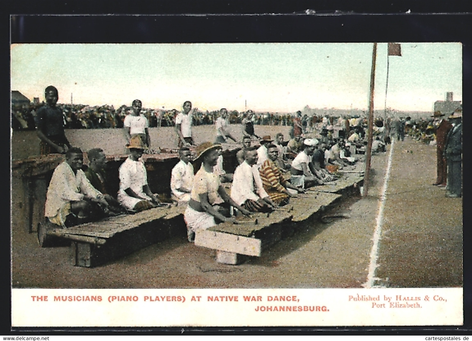 CPA Johannesburg, The Musicians At Native War Dance  - Sud Africa