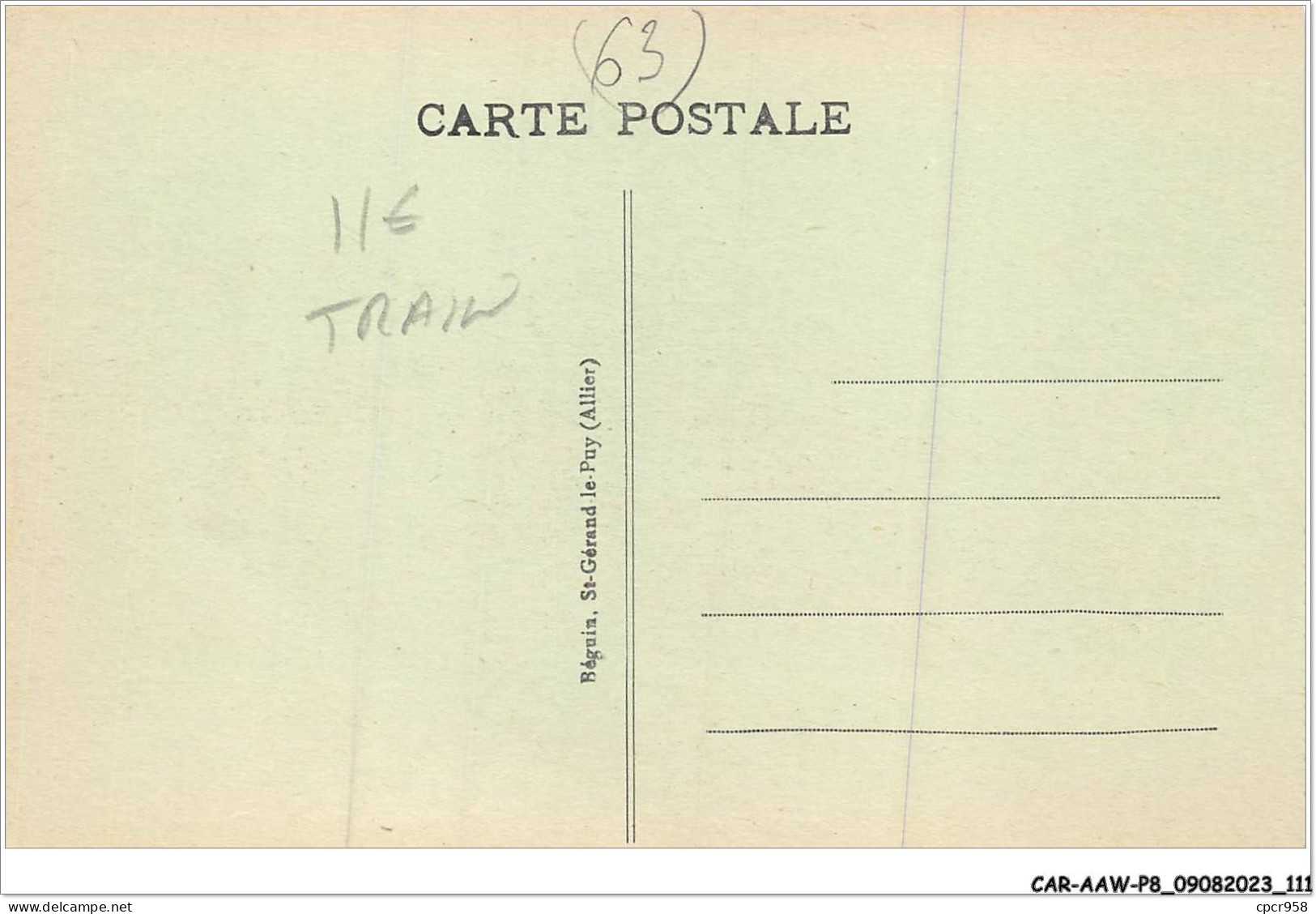 CAR-AAWP8-63-0623 - LE PUY DE DOME - Vue Prise Du Bois Des Charmes - Andere & Zonder Classificatie