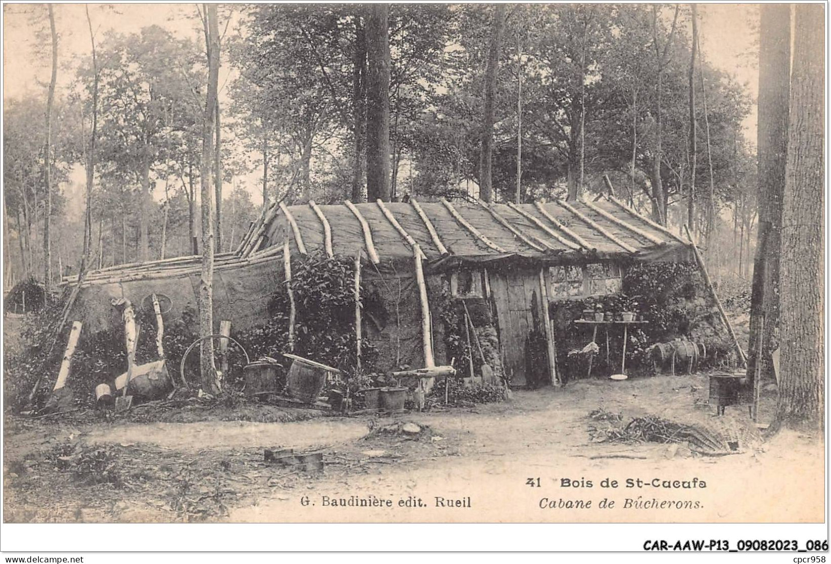 CAR-AAWP13-92-1033 - BOIS DE ST-COEUFS - Cabane De Bûcherons - Andere & Zonder Classificatie