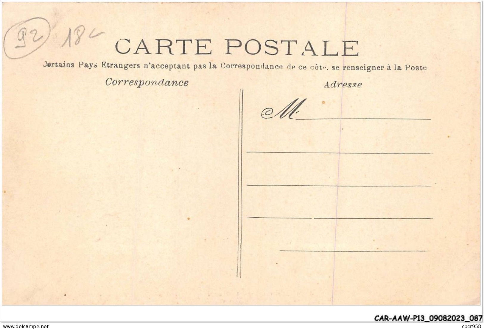 CAR-AAWP13-92-1033 - BOIS DE ST-COEUFS - Cabane De Bûcherons - Andere & Zonder Classificatie