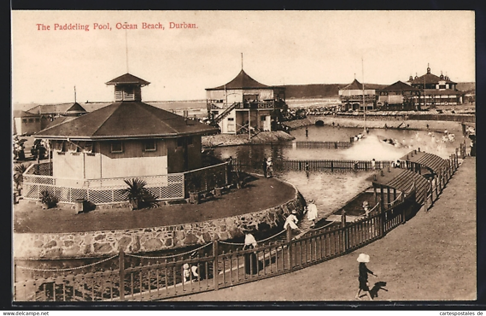 CPA Durban, The Paddeling Pool At Ocean Beach  - Afrique Du Sud