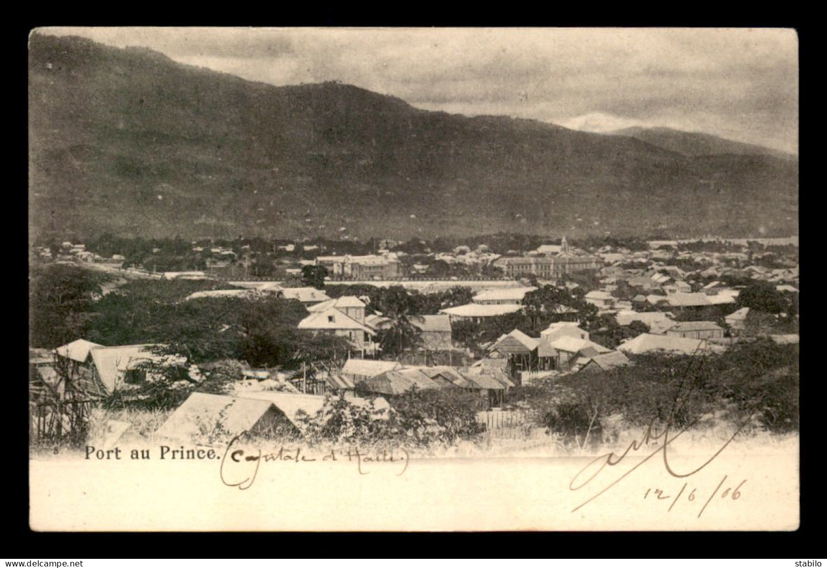 HAITI - PORT AU PRINCE - CACHET DE ARTHUR LESCOUFLAIR, NE EN 1882, ARTISTE PEINTRE ET POETE - Haiti