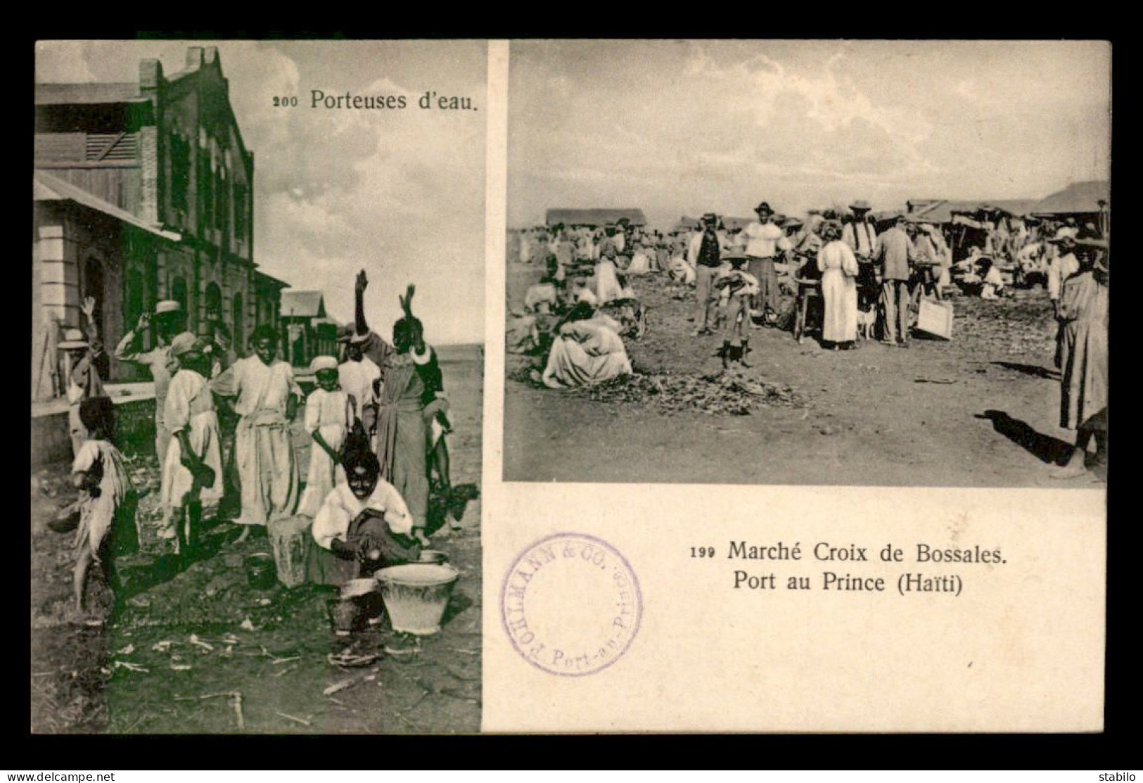 HAITI - PORT AU PRINCE - PORTEUSES D'EAU - MARCHE CROIX DE BOSSALES - Haití