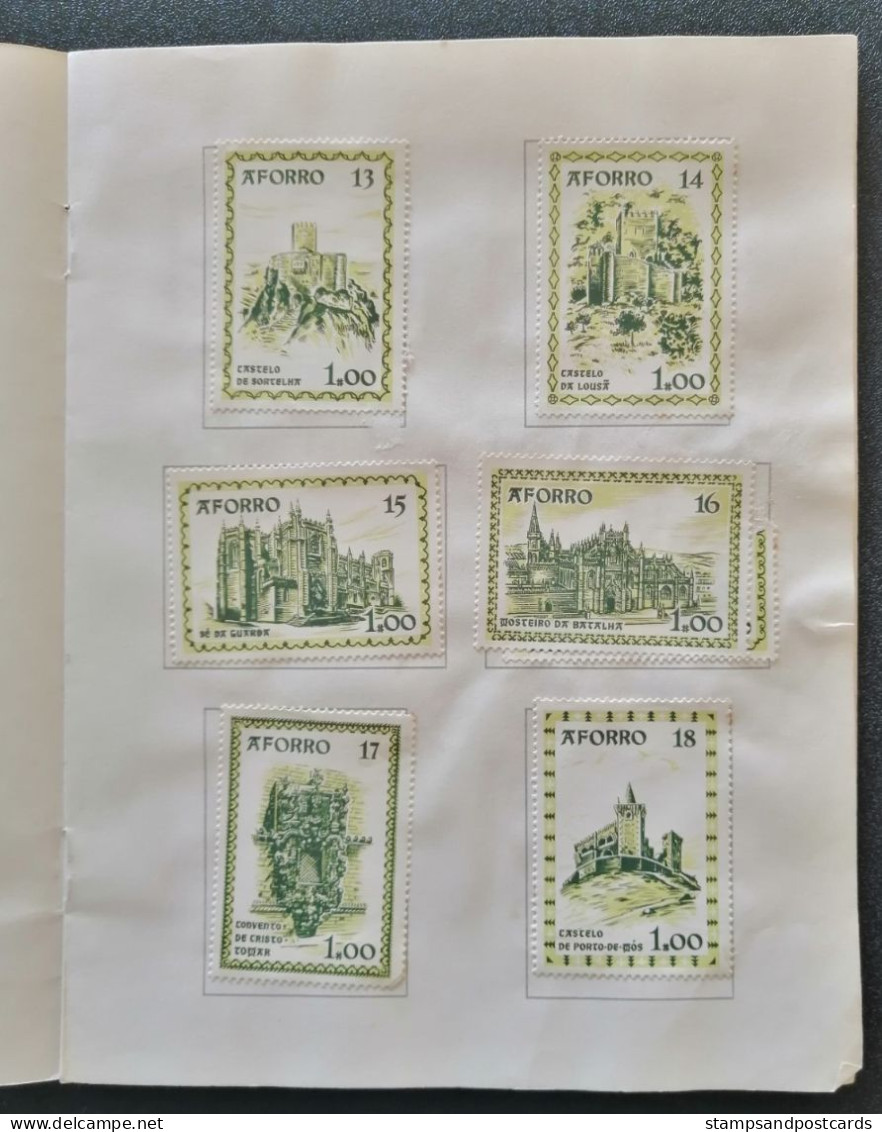 Portugal carnet vignette timbres d' épargne Châteaux et monuments Saving stamps booklet Castles Palaces cinderella