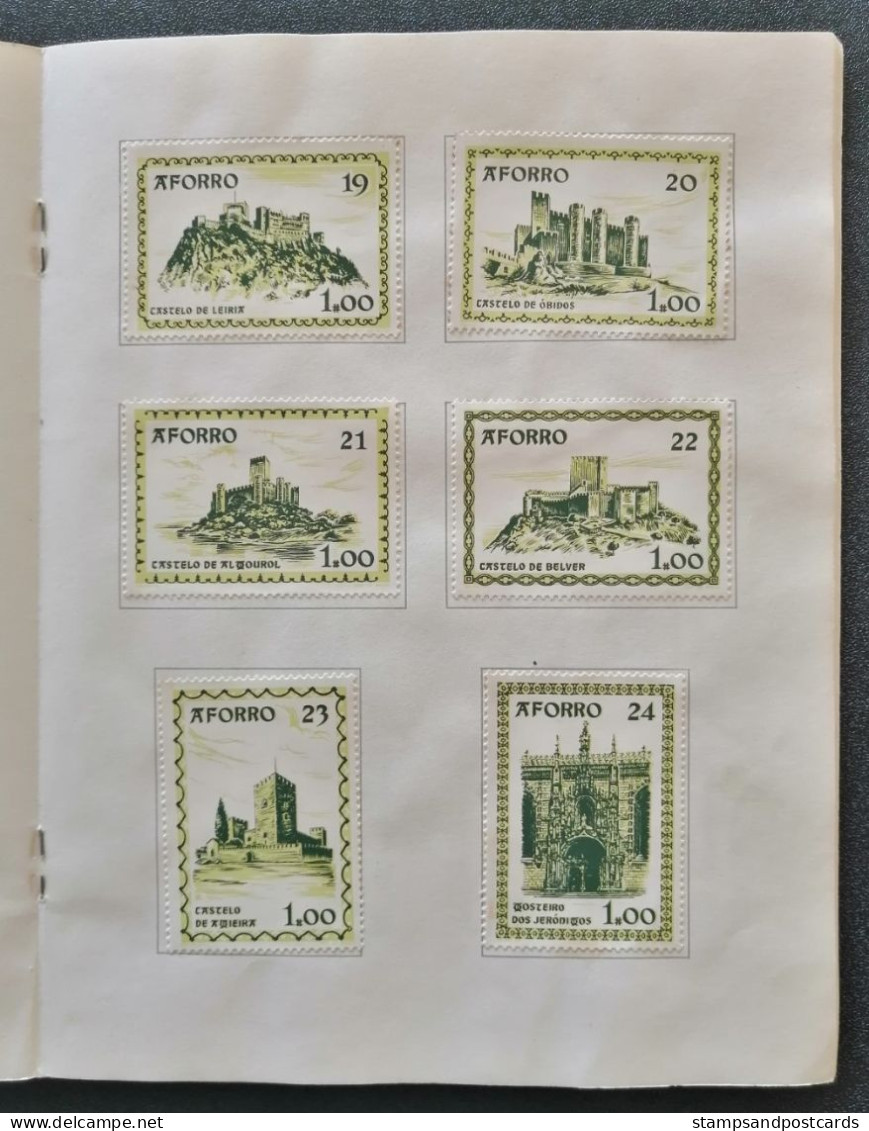 Portugal carnet vignette timbres d' épargne Châteaux et monuments Saving stamps booklet Castles Palaces cinderella