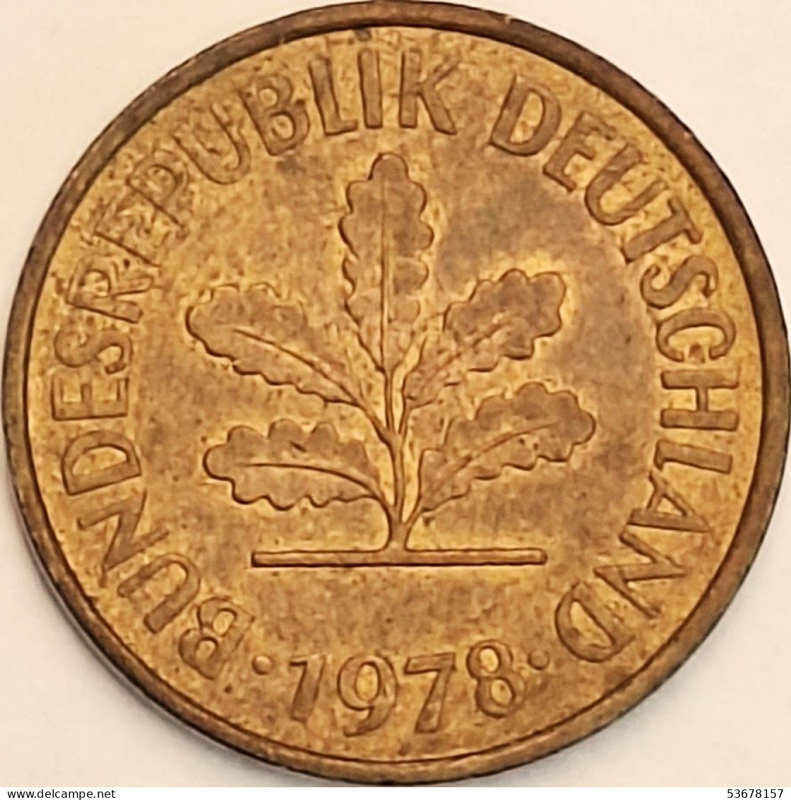 Germany Federal Republic - 5 Pfennig 1978 J, KM# 107 (#4587) - 5 Pfennig