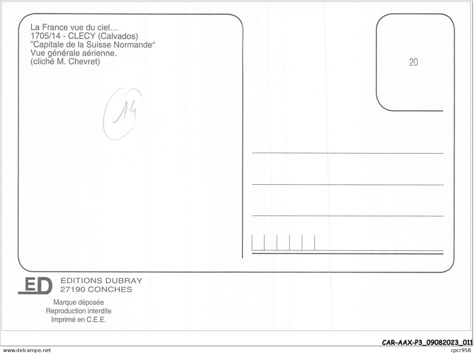 CAR-AAX-P3-14-0142 - CLECY - Capitale De La Suisse Normande - Vue Generale Aerienne - Clécy