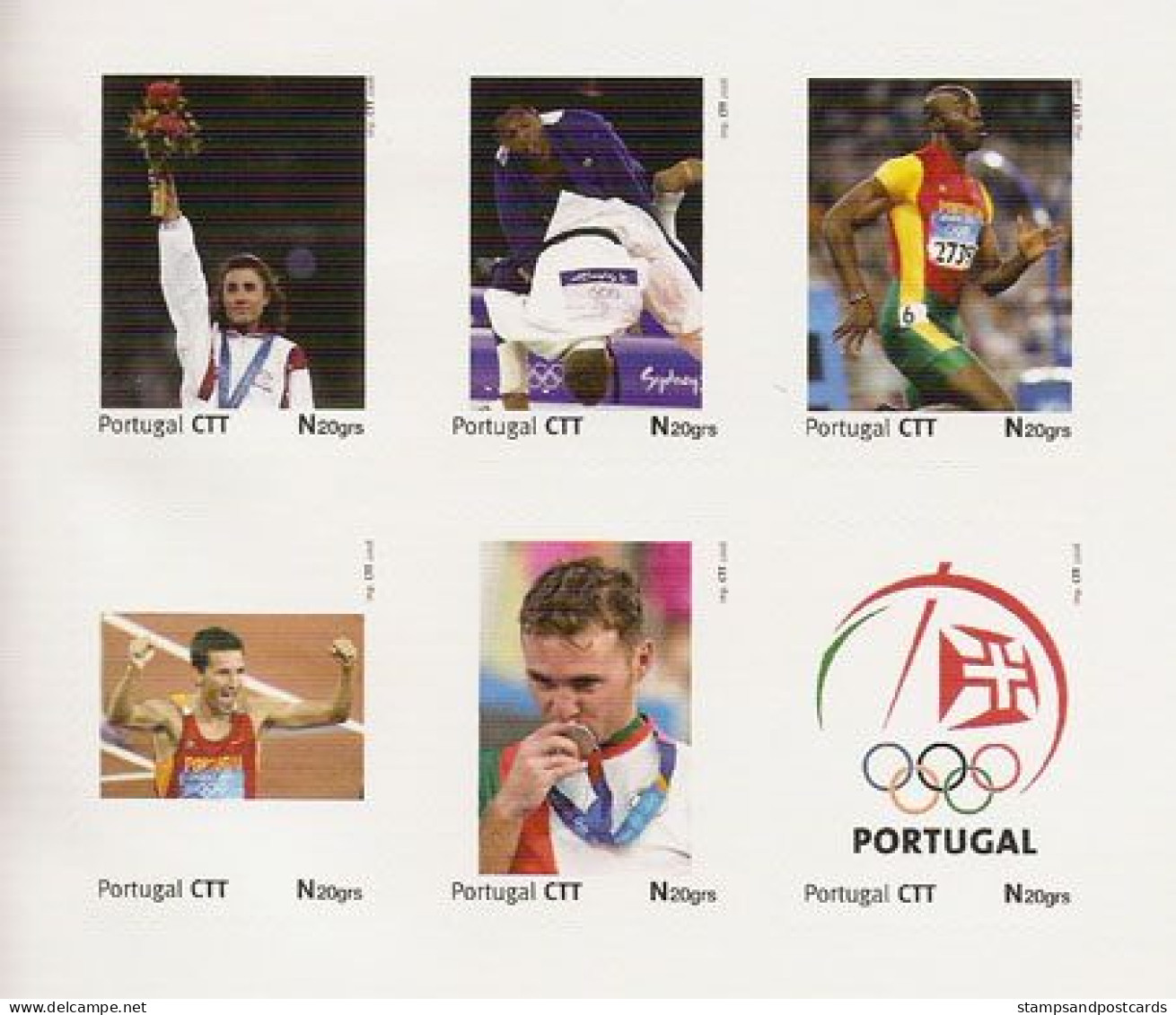 Portugal Carnet 24 Timbres Personnalisés Jeux Olympiques Pékin 2008 Personalized Stamps Bkl Beijing Olympic Games - Sommer 2008: Peking