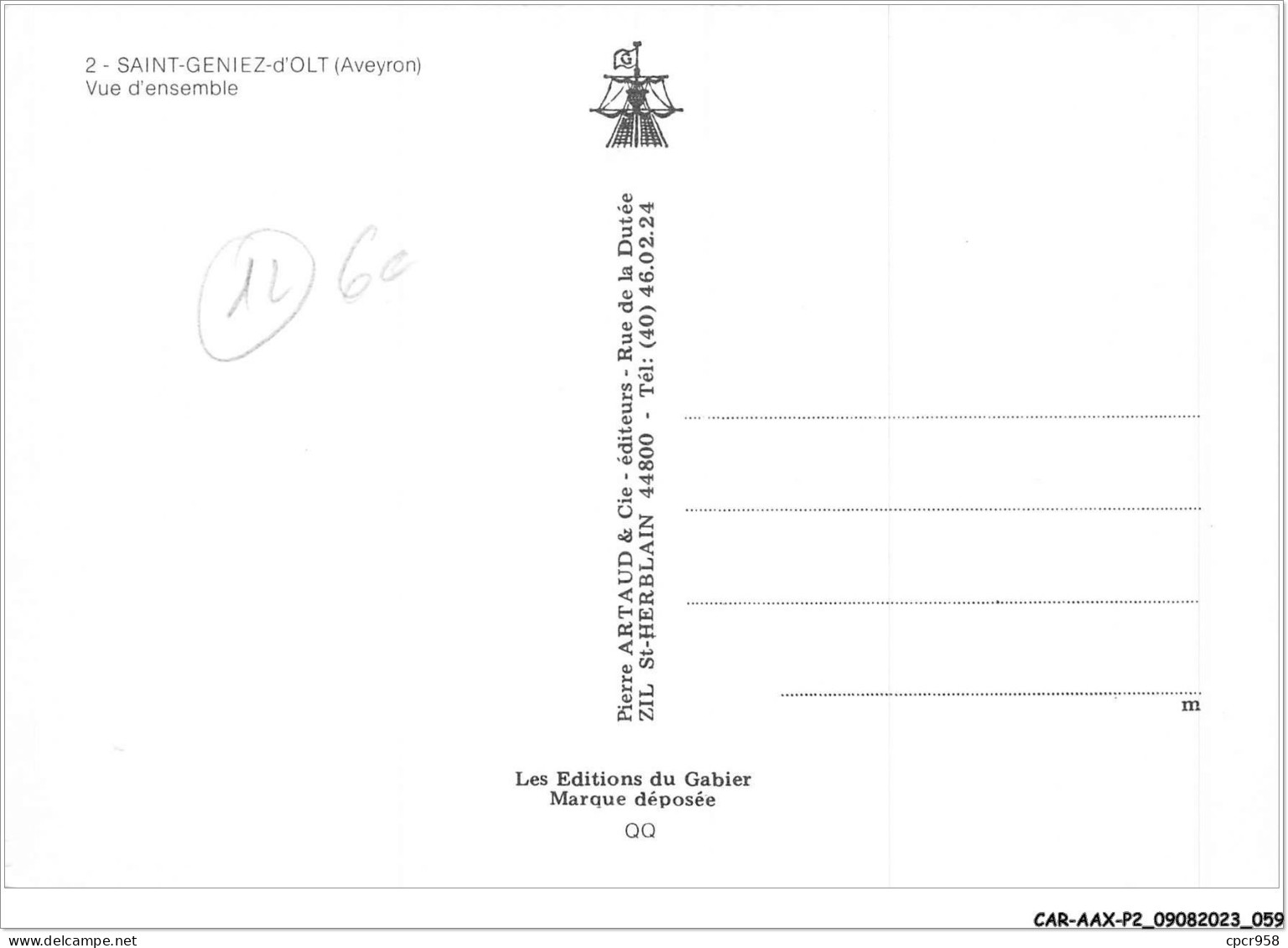 CAR-AAX-P2-12-0097 - SAINT-GENIEZ-d'OLT - Vue D'ensemble - Andere & Zonder Classificatie