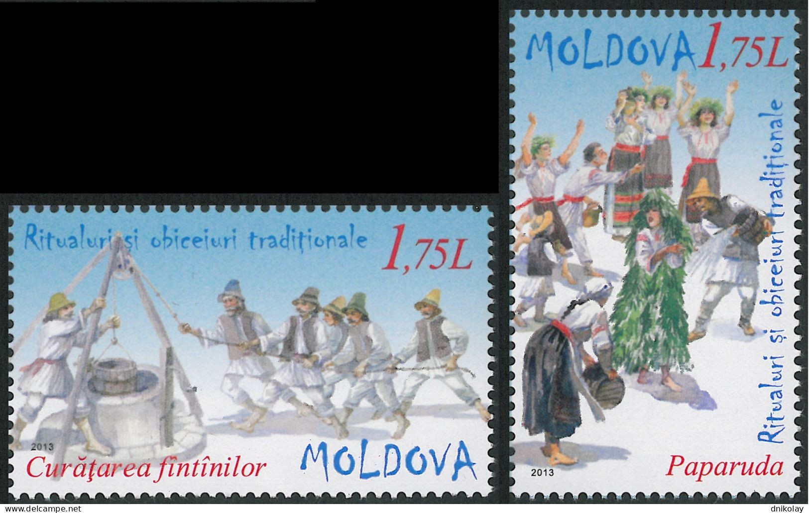 2013 842 Moldova Traditional Rituals MNH - Moldawien (Moldau)