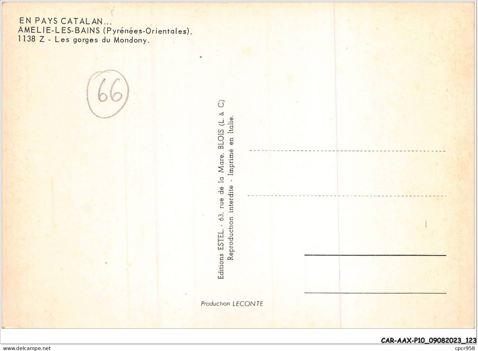 CAR-AAX-P10-66-0781 - EN PAYS CATALAN - AMELIE-LES-BAINS - Les Gorges Du Mondony - Other & Unclassified