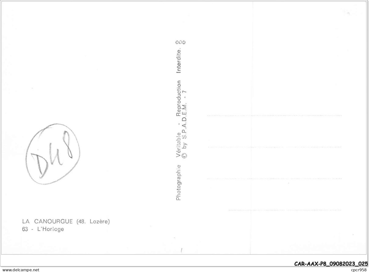 CAR-AAX-P8-48-0569 - LA CANOURGUE - L'horloge - Otros & Sin Clasificación
