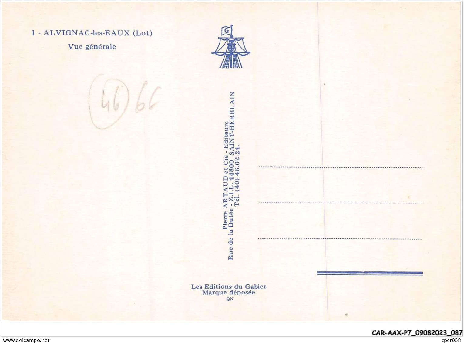 CAR-AAX-P7-46-0518 - ALVIGNAC-LES-EAUX - Vue Generale - Other & Unclassified