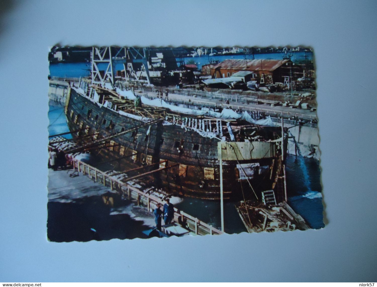 SWEDEN  POSTCARDS  1954  WASA  SHIPS IN DOCK        MORE  PURHASES 10% DISCOUNT - Svezia