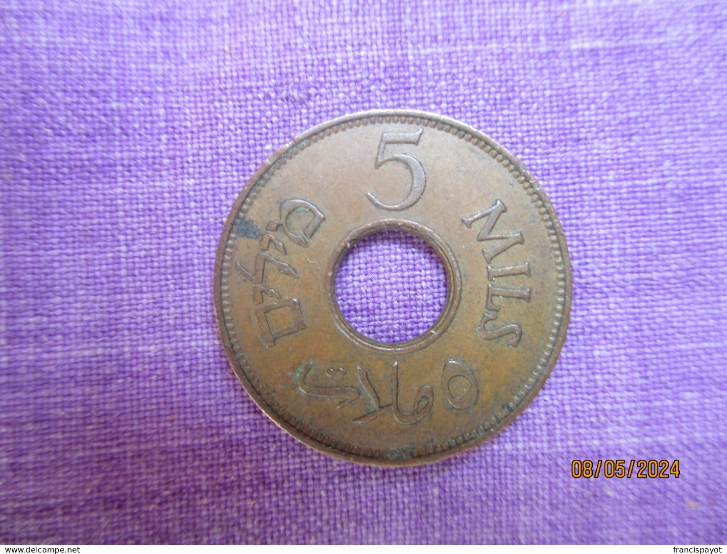 Palestine: 5 Mils1942 - Other & Unclassified