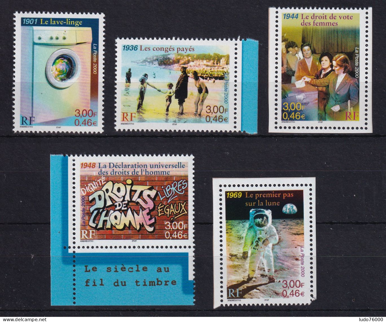 D 797 / LOT N° 3351/3355 NEUF** COTE 7.50€ - Collections