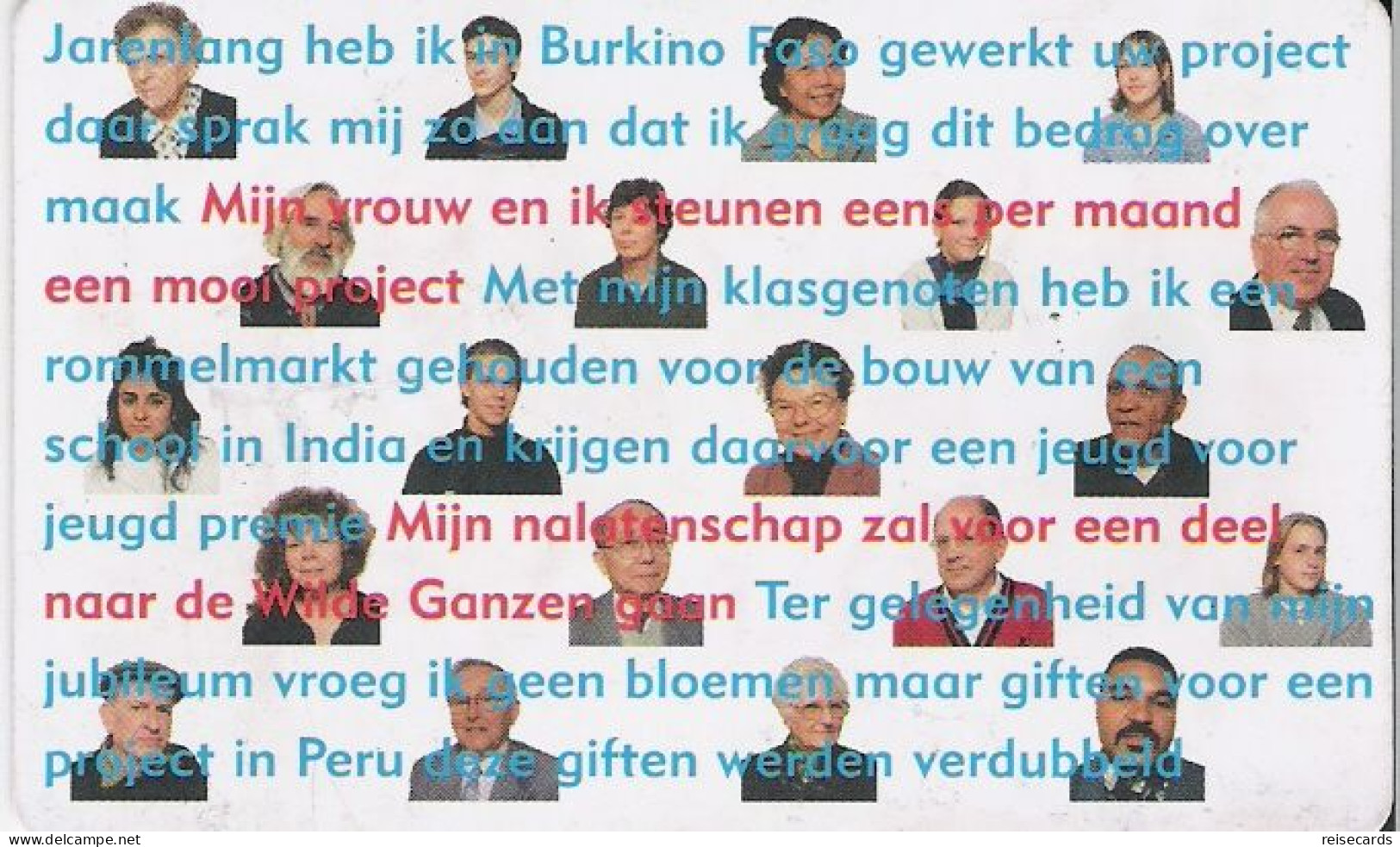 Netherlands: Kpn Telecom - 1998 Stichting Wilde Ganzen - Públicas