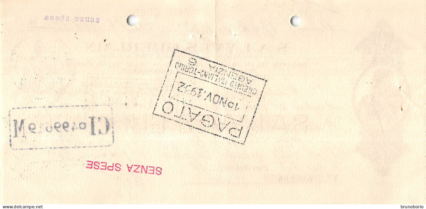 00156 "S.A.I. YVER GUERLAIN - PARIS - DITTA GIACOBINO . TORINO . CAMBIALE NR 000788 - MILANO 1932"  CAMBIALE ORIG - Lettres De Change