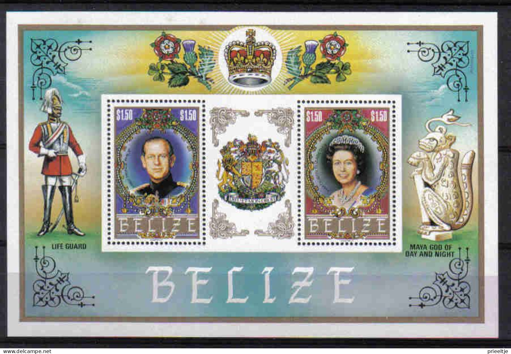 Belize 1984 British Royals S/S  Y.T. BF 55 ** - Belice (1973-...)