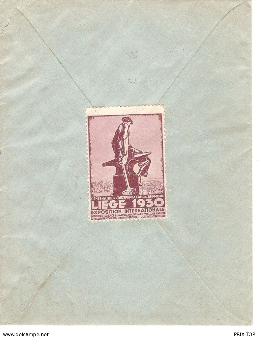 TP 300-307 Surcharge B.I.T. S/L. Recommandée Obl. Welkenraedt 13/10/1930 > Aubel Vignette LIEGE 1930 Expo Internationale - Covers & Documents