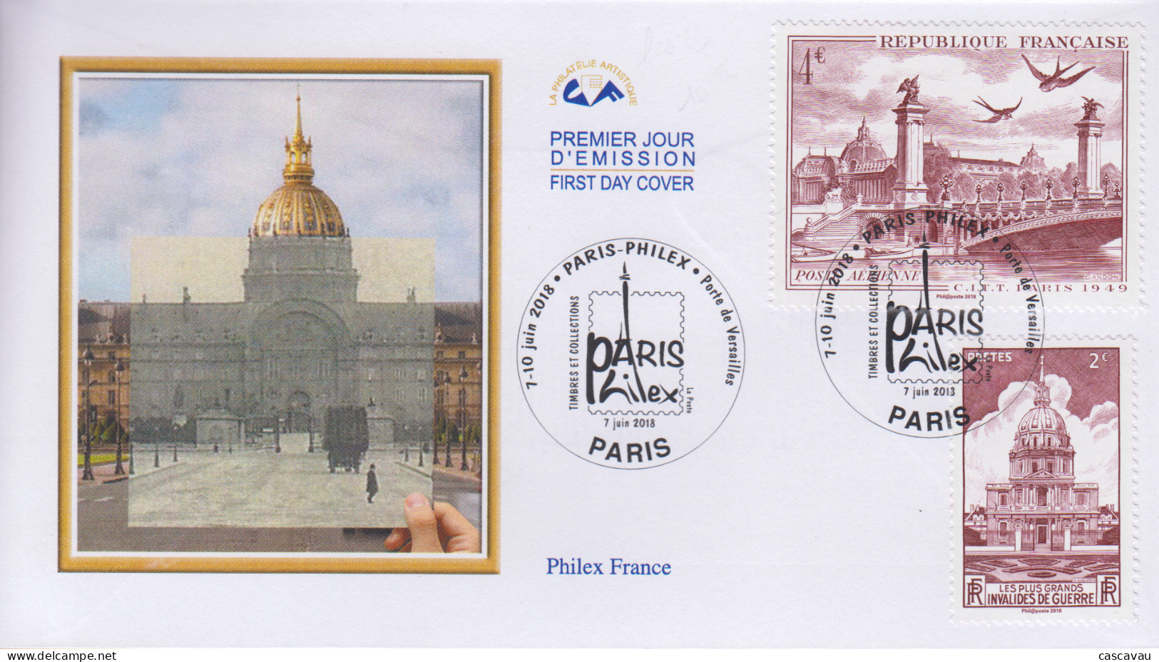Enveloppe   FDC  1er   Jour    FRANCE    PARIS  PHILEX    2018 - 2010-2019