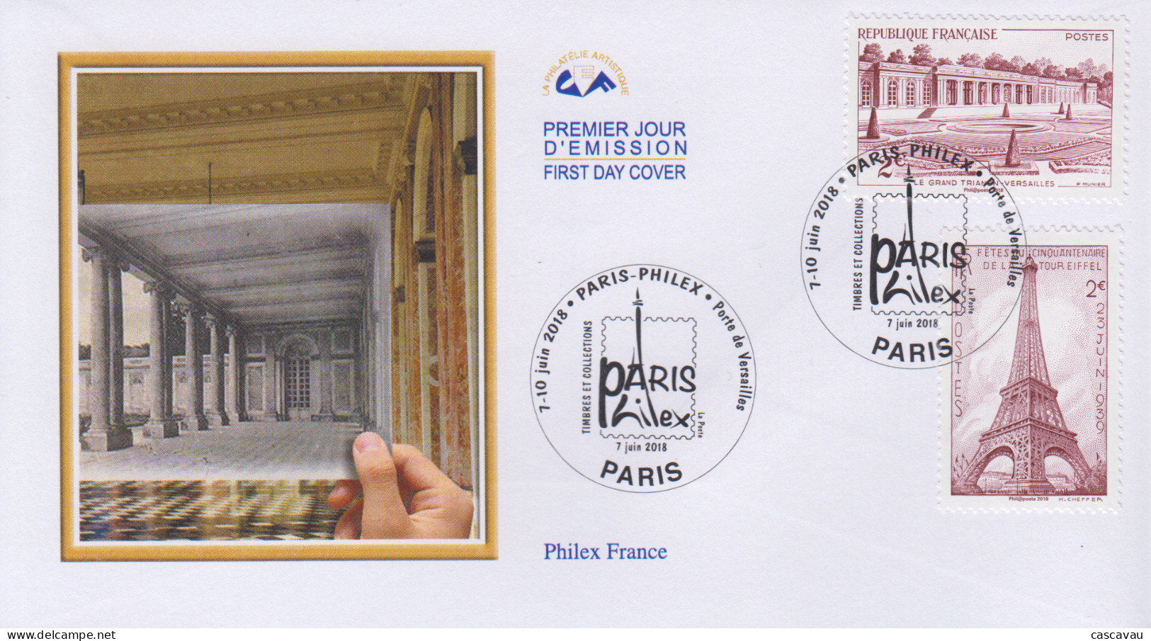 Enveloppe   FDC  1er   Jour    FRANCE    PARIS  PHILEX    2018 - 2010-2019