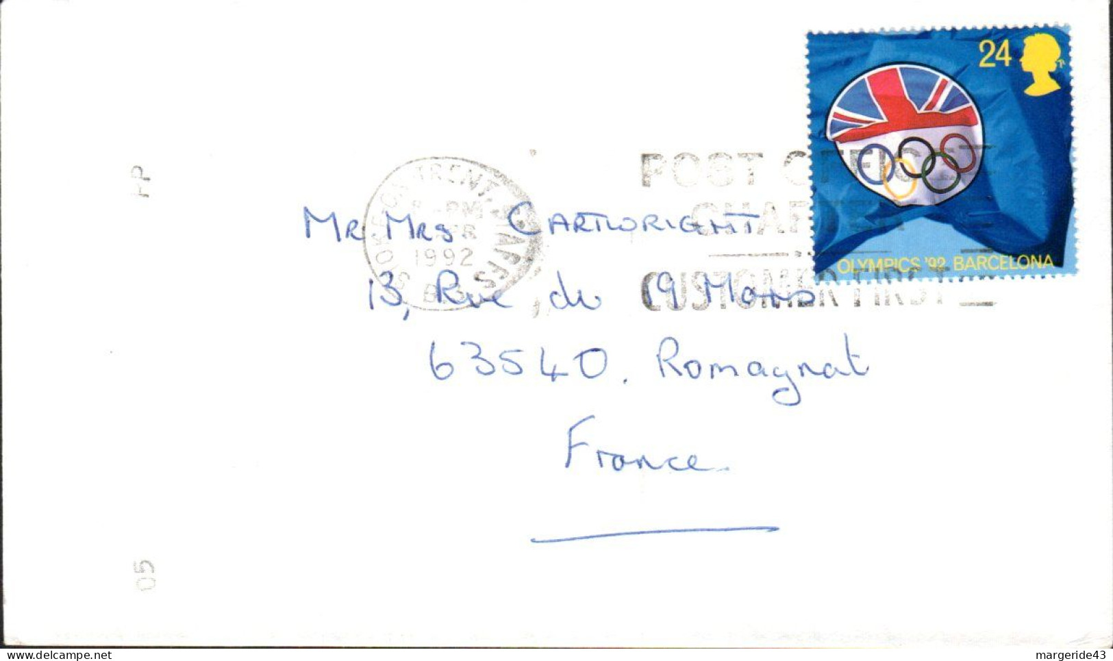 GB LOT DE 76 SEULS SUR LETTRE POUR LA FRANCE - Andere & Zonder Classificatie