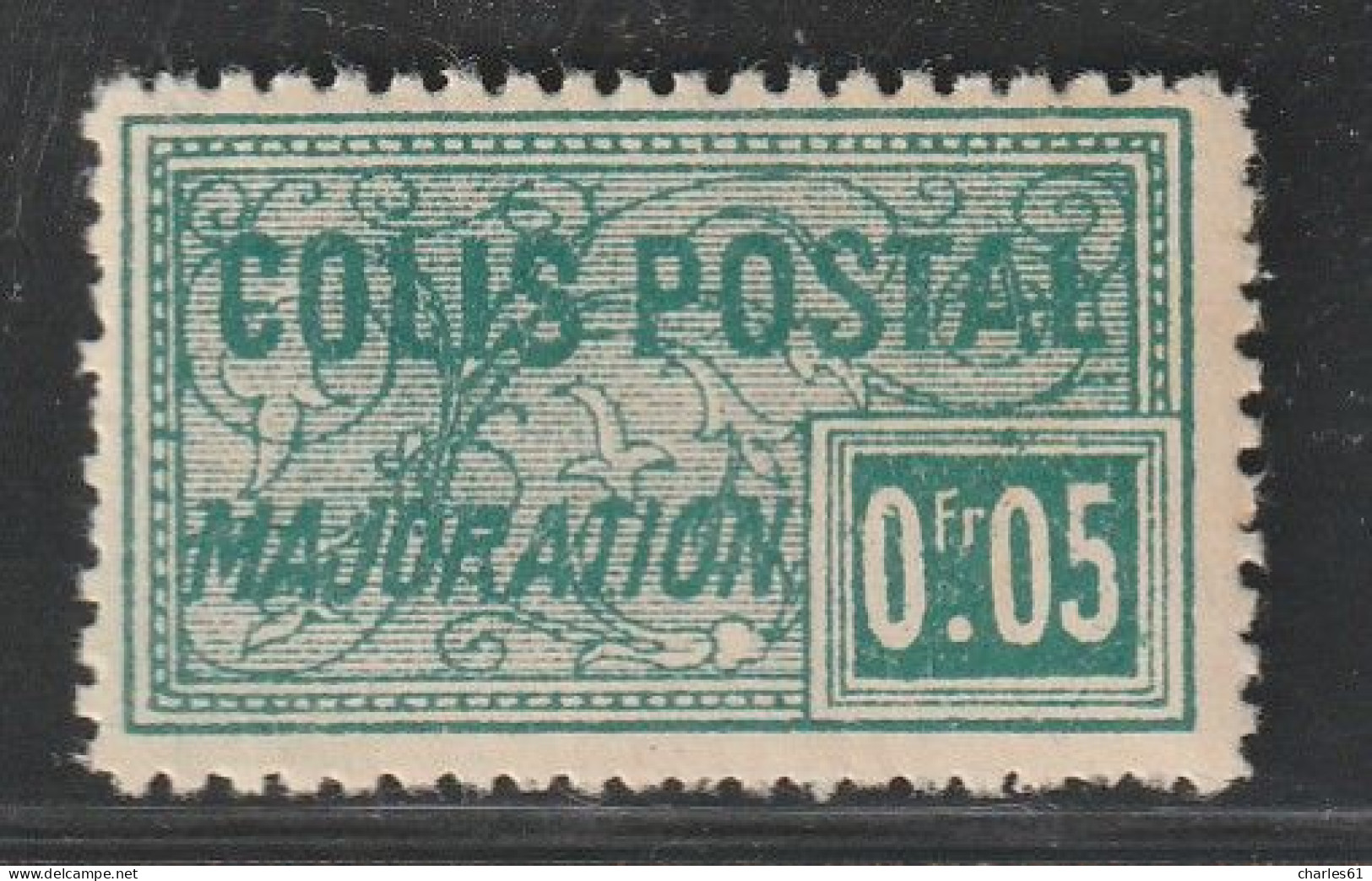 ALGERIE - COLIS POSTAUX - N°10d ** (1924-27) 5c Vert - Sans Surcharge "CONTROLE REPARTITEUR" - Paquetes Postales