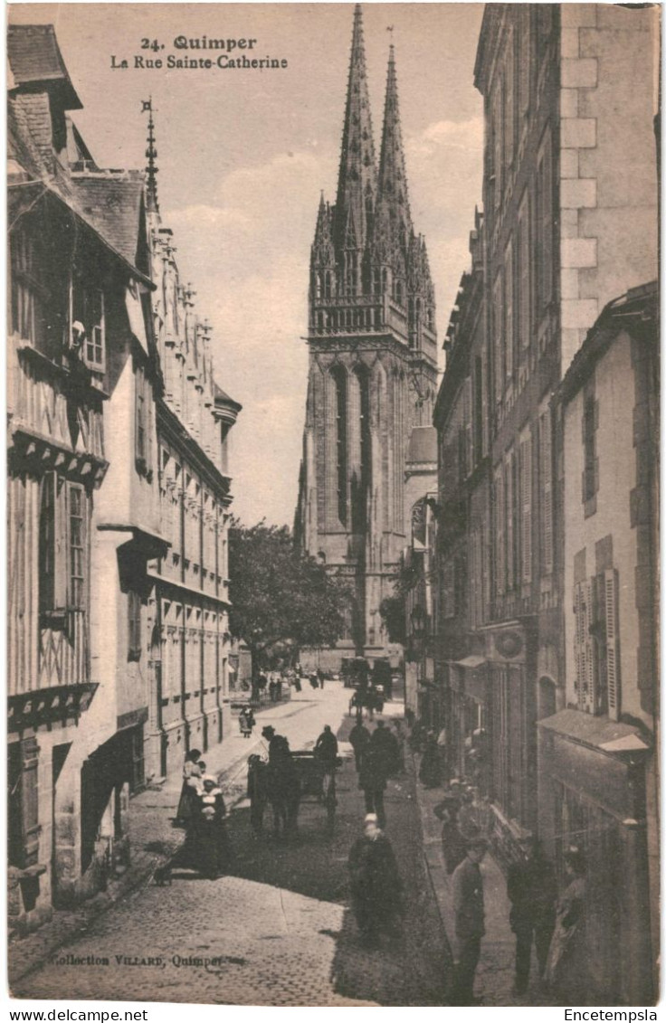 CPA Carte Postale France Quimper Rue Sainte Catherine  VM80570 - Quimper